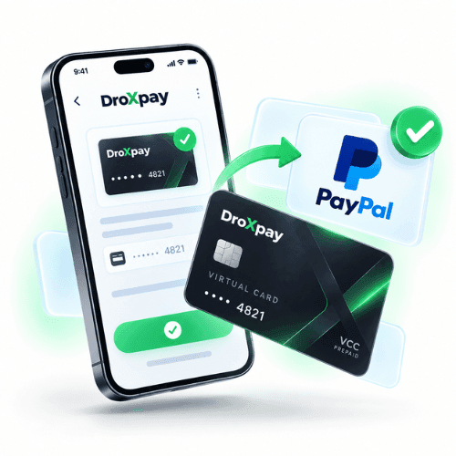 Vincular una tarjeta virtual DroXpay con PayPal